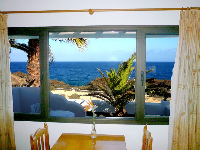 Sea views from the living room