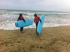 Surfing in Famara