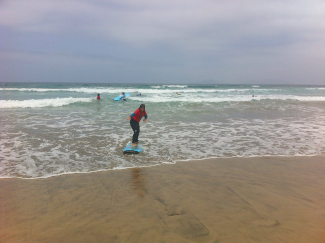 Surfing in Famara