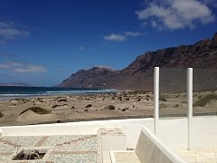 Holiday on the sandy Beach of Famara