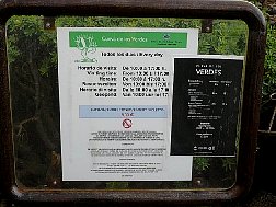 Horarios de la Cueva de los Verdes