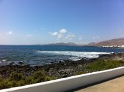 Ocean in front of the bungalow