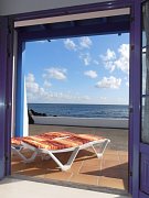 Terraza con vistas al mar