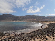 Plage de Famara devant la maison